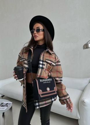 Теплая рубашка burberry s,m,l2 фото