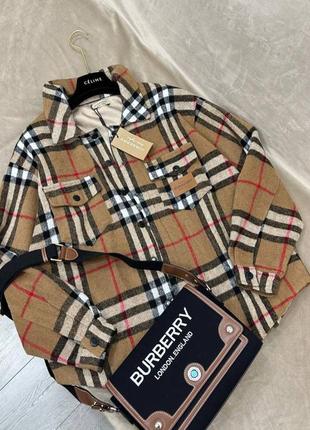 Теплая рубашка burberry s,m,l1 фото