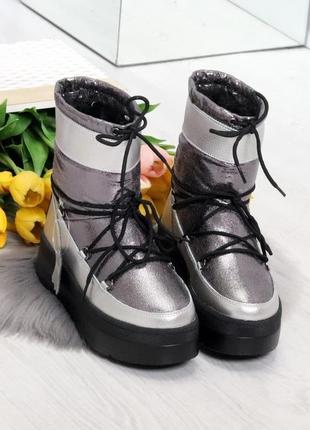 35-40 кожа мунбуты луноходы сапоги ботинки угги зимние зима замш дутики6 фото