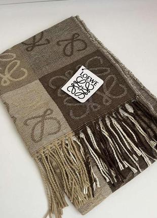 Шарф в стиле loewe женский осень зима теплый шарфик