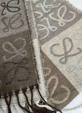 Шарф в стиле loewe женский осень зима теплый шарфик