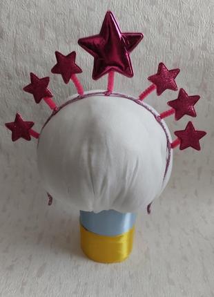 Новогодние украшения, аксессуары, обруч ободок к костюму звездочки