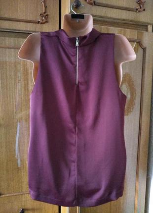 Блуза с чокером, цвет бургунди, размер6916/eur422 фото