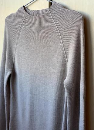 Качественный брендовый свитер с красивой спинкой 100% шерсть мериноса от banana republic5 фото