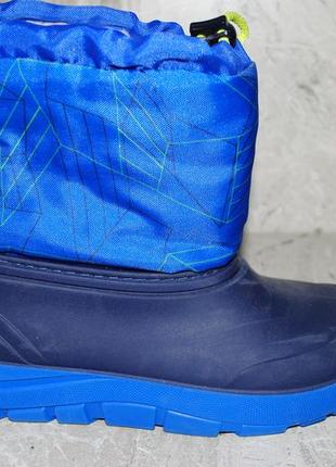 Зимние ботинки синии на меху 32 размер