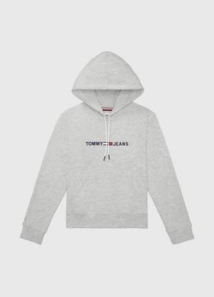 Худи tommy jeans, серое худи tommy hilfiger