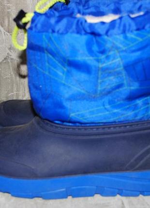 Зимние ботинки синии на меху 32 размер9 фото