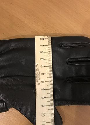 Перчатки кожаные комбинированы с резинкой