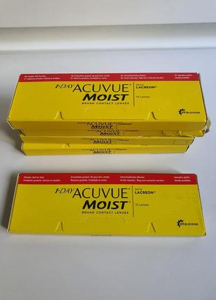 Контактные линзы 1-day acuvue moist contact lenses 10