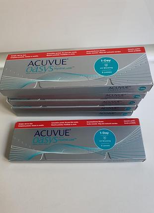Контактные линзы acuvue oasys 1-day with hydraluxe