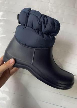 Хит сезона! женские сапоги 37-41 чоботи галоши  з мехом дутики  пена резина