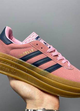 Кроссовки adidas gazelle bold pink glow7 фото