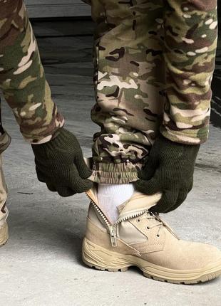Чоловічі зимові тактичні штани камуфляжні на флісі  ⁇  армійські штани теплі мультикам (bon)5 фото