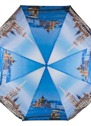 Женский зонт полуавтомат sl синий1 фото