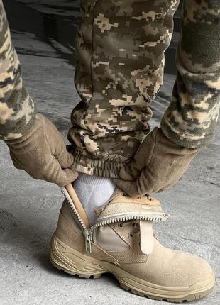 Мужские зимние тактические брюки камуфляжные на флисе | армейские штаны теплые мультикам (bon)4 фото