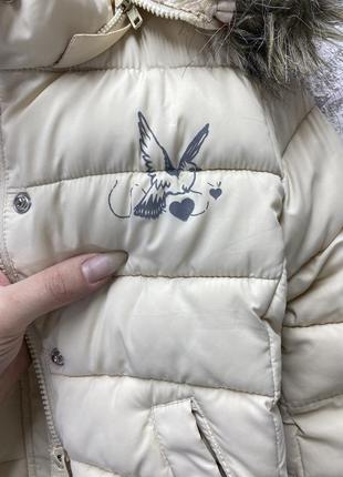 Зимняя куртка на флисе для девочки2 фото