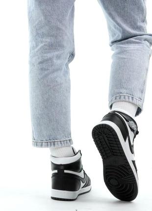 Чоловічі зимові шкіряні кросівки nike nikestore jordan 1 retro winter8 фото