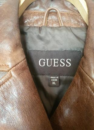 Кожаная куртка "guess", р.xl3 фото
