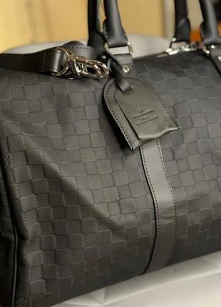 Сумка мужская louis vuitton keepall 55 damier infini s062-12 фото