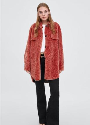 Шубка тедди рубашка zara