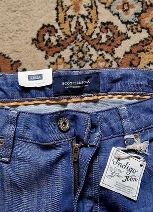 Брендовые фирменные стрейчевые джинсы scotch&amp;soda,оригинал,новые с бирками,размер 32/34.6 фото