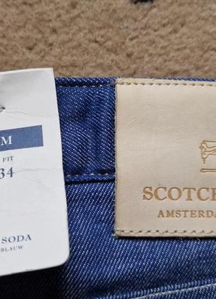 Брендовые фирменные стрейчевые джинсы scotch&amp;soda,оригинал,новые с бирками,размер 32/34.4 фото