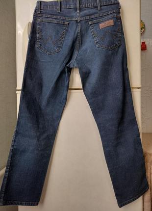 Джинсы мужские синие wrangler texas stretch w 34 l 302 фото