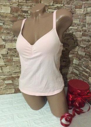 Еластична майка-бюстгалтер р.48-50 на бретелях тонкому поролоні та кісточках повсякденна жіноча