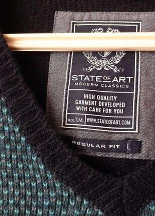 Вовняний светр пуловер state of art р.xl-xxl3 фото