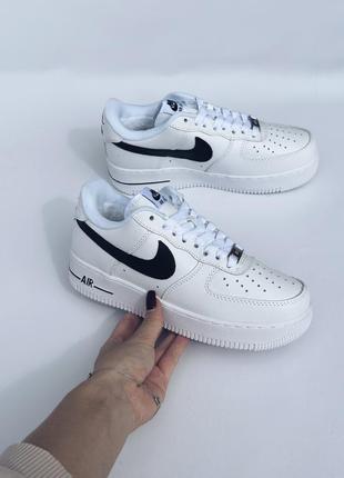 Мужские зимние кроссовки nike air force winter белые с мехом до -20*с (bon)