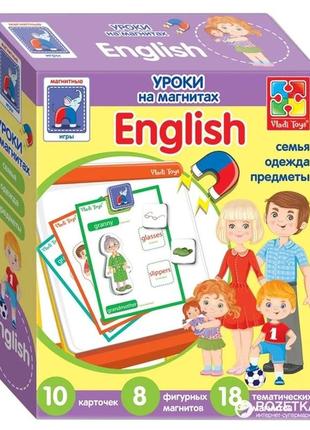 Игра vladi toys английский язык на магнитах семья (vt1502-11)1 фото