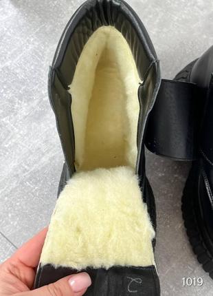 Ботинки зимние terri, черные, натуральная кожа2 фото