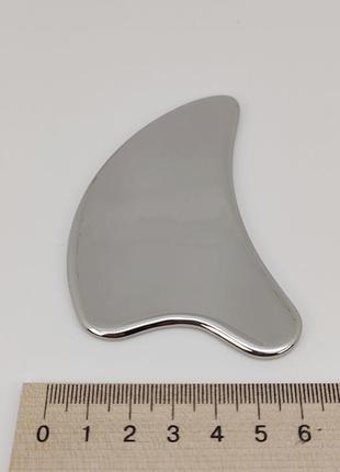 Металлический гипоаллергенный скребок для массажа гуаша арт. 04240