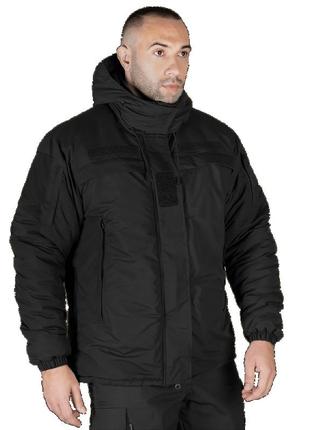 Куртка тактична військова армійський теплий верх для військових зсу xxxl чорний tr-442 фото
