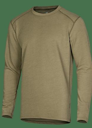 Лонгслив тактический универсальный повседневная футболка для охоты рыбалки и занятий спортом m хаки ku-22