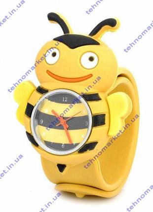 Годинник яскравий, дитячий, наручний бджілка7 фото