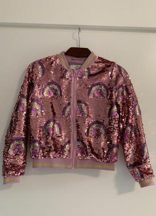Куртка бомбер яскрава h & m 9-10 р