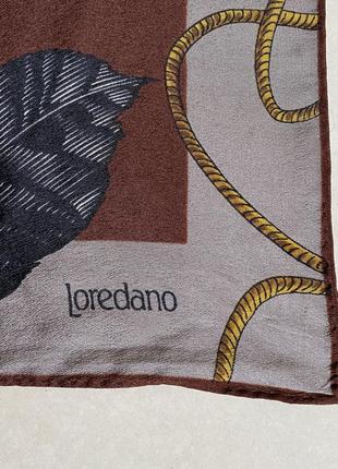 Платок шёлковый большой дорогой бренд италии loredano
