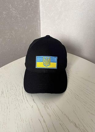 Тактическая кепка с липучкой для шеврона черная бейсболка (bon)