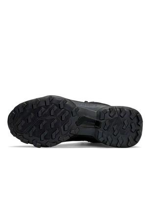 Зимові чоловічі кросівки adidas terrex swift r gore tex чорні з червоним високі до -21*с адідас терекс термо6 фото