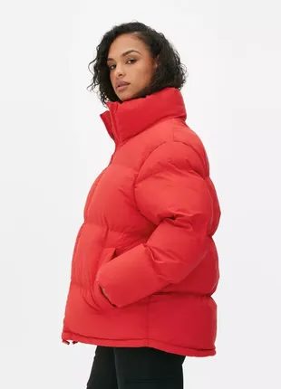 Идеальный зимний пуховик/пуховая куртка красного цвета3 фото