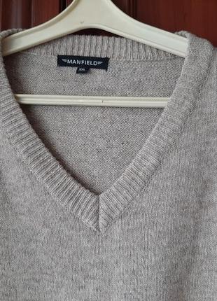 Вовняний светр пуловер manfield р.xl-xxl2 фото