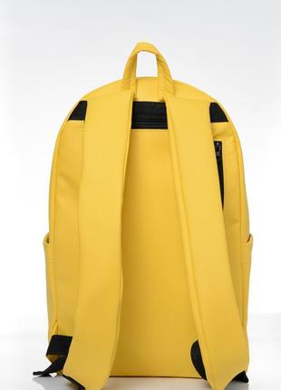 Жіночий рюкзак sambag zard з відділенням під ноутбук - жовтий8 фото
