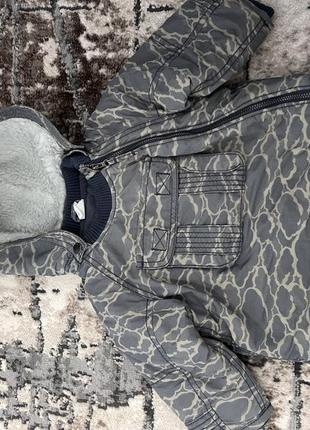 Курточка зимняя. от h&m 6-9 мес