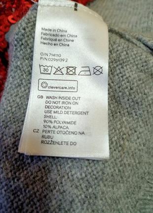 Серый свитерок с сердцем h&m 7