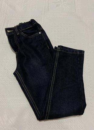 Джинси чорні дитячі джинси на хлопчика штани резинка регулюється kids 8-9 років.