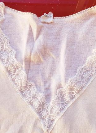 Map италия женская термо футболка термобелье шерсть хлопок l 48 белая3 фото