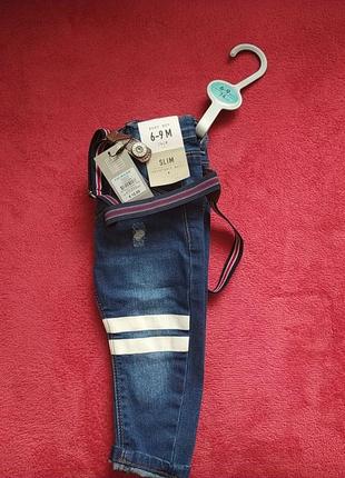 Стильні джинси, 6-9міс1 фото