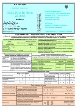 Неорганическая химия, ч. ii. компактный учебник. о. г. ярошенко.