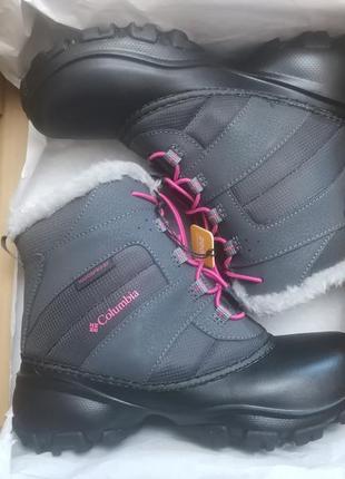 Черевики чоботи зимові коламбія columbia unisex kids rope tow lii waterproof snow boot6 фото